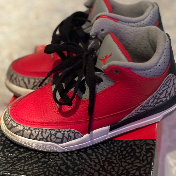 Little Boys Retro Jordan 3 raging bull size 13c - Picture 1 of 10
